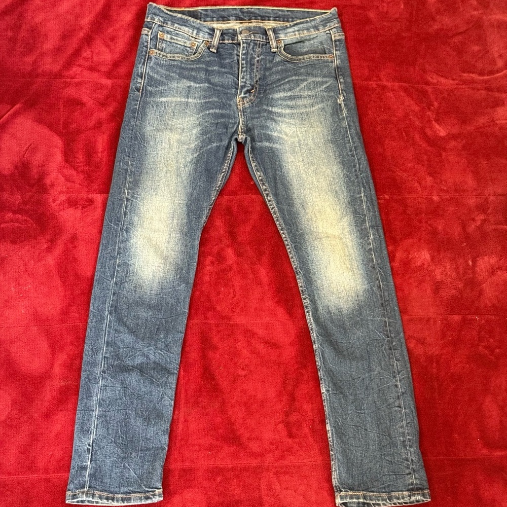 Levi's Men's Faded Blue Skinny Jeans